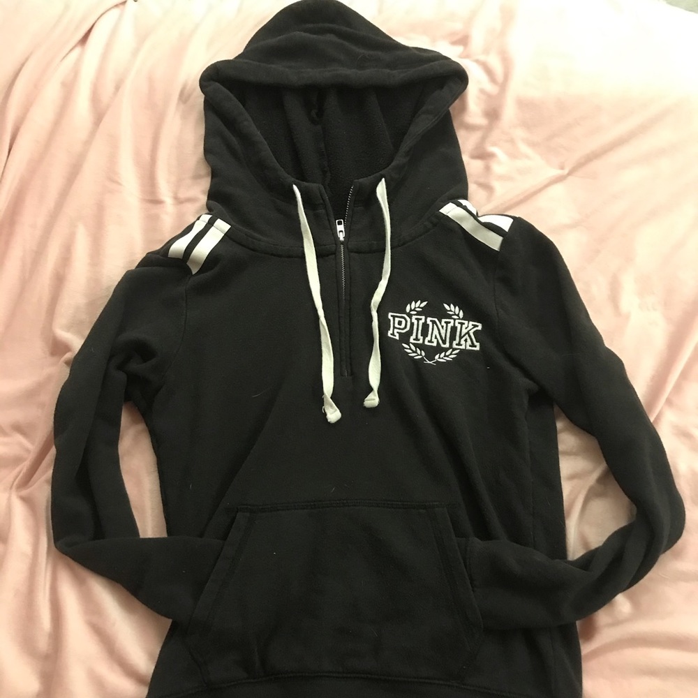 Black PINK Victoria’s Secret fitted hoodie.
